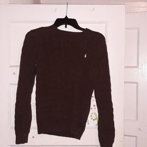 M/large polo brown sweater